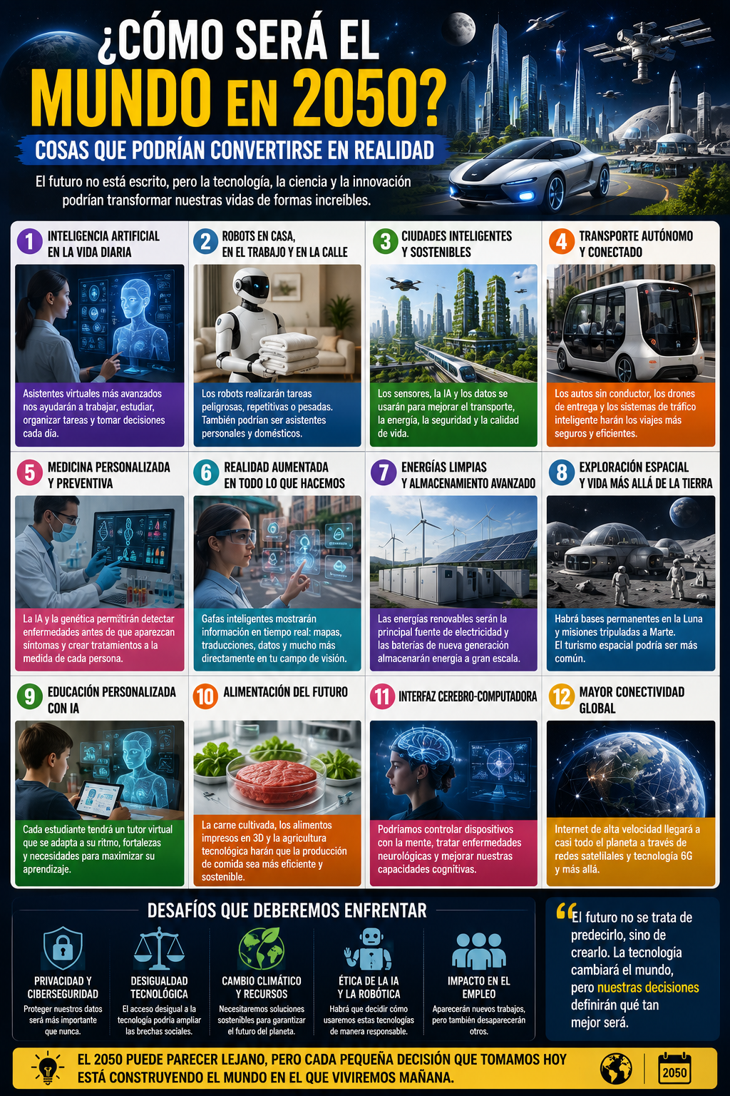 ¿Cómo será el mundo en 2050? Cosas que podrían convertirse en realidad