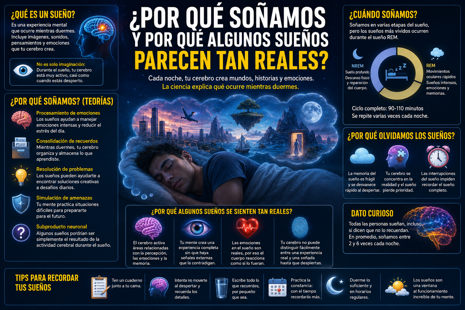 ¿Por qué soñamos y por qué algunos sueños parecen tan reales?
