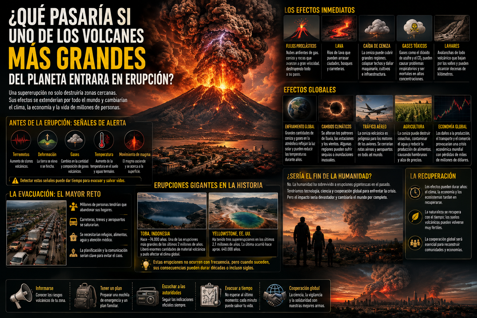 ¿Qué pasaría si uno de los volcanes más grandes del planeta entrara en erupción?
